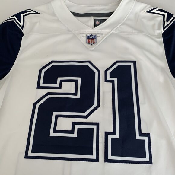 Nike Vapor Limited Ezekiel Elliot Dallas Cowboys NFL Jersey Men S Stitched White - Picture 4 of 15